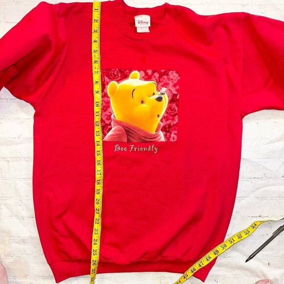 Vintage Disney Women’s M/L LS Pooh Graphic Pullover Single Stitch Sweatshirt - Picture 9 of 11